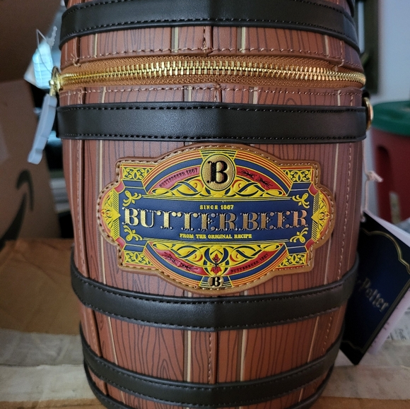 Warner Bros. Butterbeer Barrel Bag - Brown and Gold